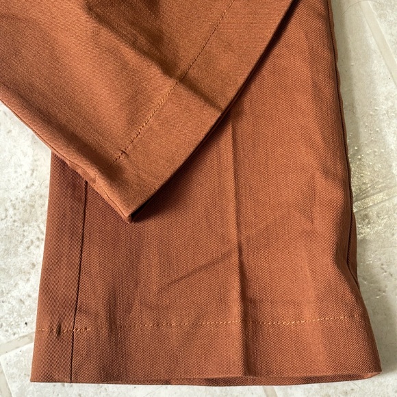 RANDOM rust bell bottoms UK 6 high quality denim pants US size 2 brown jeans - Picture 5 of 5